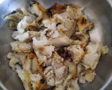 A picture of step 2 of Brinjal bharit (Maharashtrian thali).