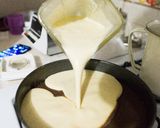 A picture of step 7 of Chocoflan (Impossible Cake).