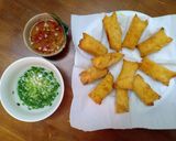 Hình bước làm 2 của món Bún chả giò