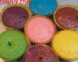 A picture of step 6 of Thandai cup cakes.