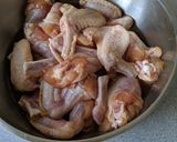 A picture of step 1 of Mums fried chicken.