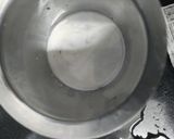 A picture of step 2 of Cashew coffee creamer cold coffee.