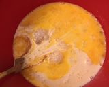 A picture of step 1 of Eggnog bread pudding.