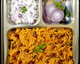 A picture of step 9 of Black chickpea pulao in pressure cooker.