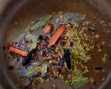 A picture of step 1 of Chettinad Style Peas Pulao with Egg Curry.