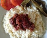 Foto langkah ke 6 dari resep Nasi uduk sambel goreng ati.