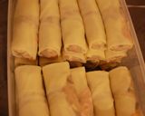 A picture of step 3 of Vietnamese Shrimp and Pork Egg Rolls (Chả giò tôm thịt).