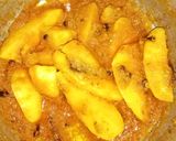 A picture of step 5 of Aloo gosht.