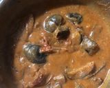 A picture of step 4 of BRINJAL GRAVY for biryani.