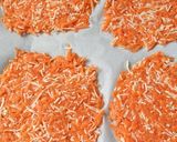 Une image de l'étape 1 de Galette de wrap à la carotte.