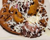 Foto langkah ke 3 dari resep Pancake Coklat Ice Cream.