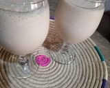 A picture of step 3 of Chikoo shake.