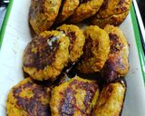 Foto del paso 5 de la receta: Croquetas de zanahoria rellenas con queso a la sartén