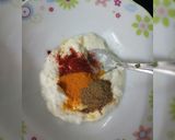 A picture of step 1 of Paneer tikka.