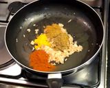 A picture of step 4 of Chole Tikka Masala.