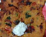 A picture of step 6 of Rajasthani Tikkar Parantha.