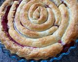 Túrós-meggyes nagy csiga recept fázis 3 fotója