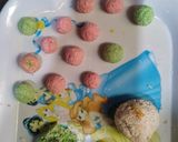 Foto langkah ke 6 dari resep Bola bola tahu pelangi.