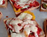 รูปขั้นตอนการทำที่ 3 ของ ขนมปังพิซซ่า 🍕🍞 Pizza toast