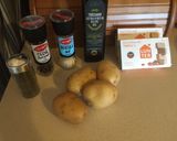 A picture of step 1 of Baked potatoes with tofu and thyme (pečené zemiaky s tofu a tymiánom).