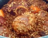 Foto del paso 5 de la receta: Lentejas con costillón, chorizo, butifarra negra y patata