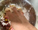 A picture of step 2 of Crab Shaomai.