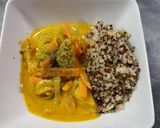A picture of step 21 of Chicken curry with quinoa (gluten free).