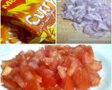 A picture of step 1 of Spicy and Tangy Maggi Curry Noodles.