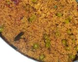 A picture of step 5 of Beetroot masala Daliya.