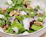 A picture of step 5 of Fresh Cherry 🍒 Salad with Feta Cheese 🧀 & Walnuts.