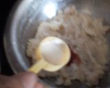 A picture of step 3 of Murmura potato tikki.