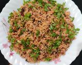 A picture of step 6 of Red amaranth rice.