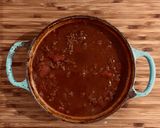 A picture of step 6 of Spaghetti Bolognese.