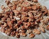 A picture of step 5 of Caramelized Almonds with Sesame and Honey in the Air Fryer.