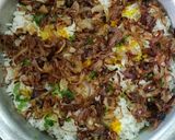 A picture of step 4 of Soya chucks biryani.
