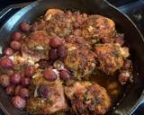 Rosemary Chicken Thighs w Roasted Grapes and Smashed Parsnips recipe step 4 photo