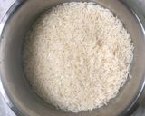 A picture of step 2 of Soya Nuggets fried rice.