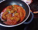A picture of step 4 of Seekh kabab masala.