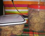 A picture of step 10 of Gluten free oats choco and Dates cookies #bakingforkids #contest.