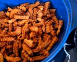Une image de l'étape 2 de Frites de patates douces.