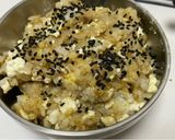 電鍋煮咖喱豆腐蛋香飯+香蕉椰巧球的食譜步驟5照片