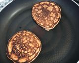 Foto del paso 4 de la receta: Pancakes proteicos chocolate - panqueques (con harina)