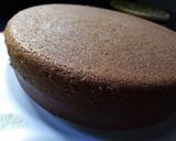 A picture of step 6 of Eggless Sufuria Cake on gas top#themechallenge.