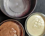A picture of step 4 of Semolina chocolate Cake.