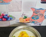 A picture of step 2 of Sweet corn dhokla.