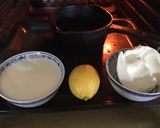 A picture of step 1 of California Farm made Sour Cream, Cold Smoked Salmon and Potato Poffertjes.
