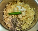 A picture of step 1 of Oats Moong Dal Chilla.