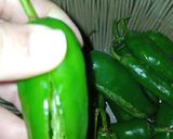 A picture of step 3 of Arabic Fried Chillies.