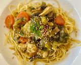 Une image de l'étape 5 de Curry Thaï au poulet et légumes.