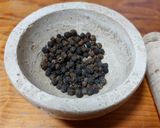 A picture of step 1 of Peppercorn and Red Wine Sauce for Steak.